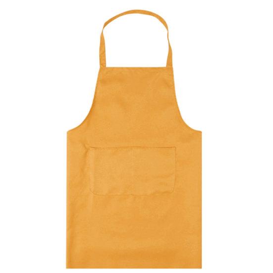 Pure Color Halter Sleeveless Pocket Housework Kitchen Cooking BBQ Work Apron