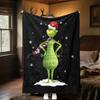 Grinch Christmas Story Plush Blanket Soft Comfortable All Seasons blanket Sofa Office Naps blanket Outdoor Travel throw Perfect Gift