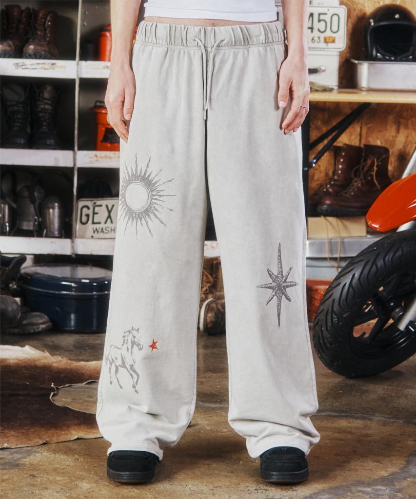 THEVINYLHOUSE Rodeo Washed Sweat Pants Gray