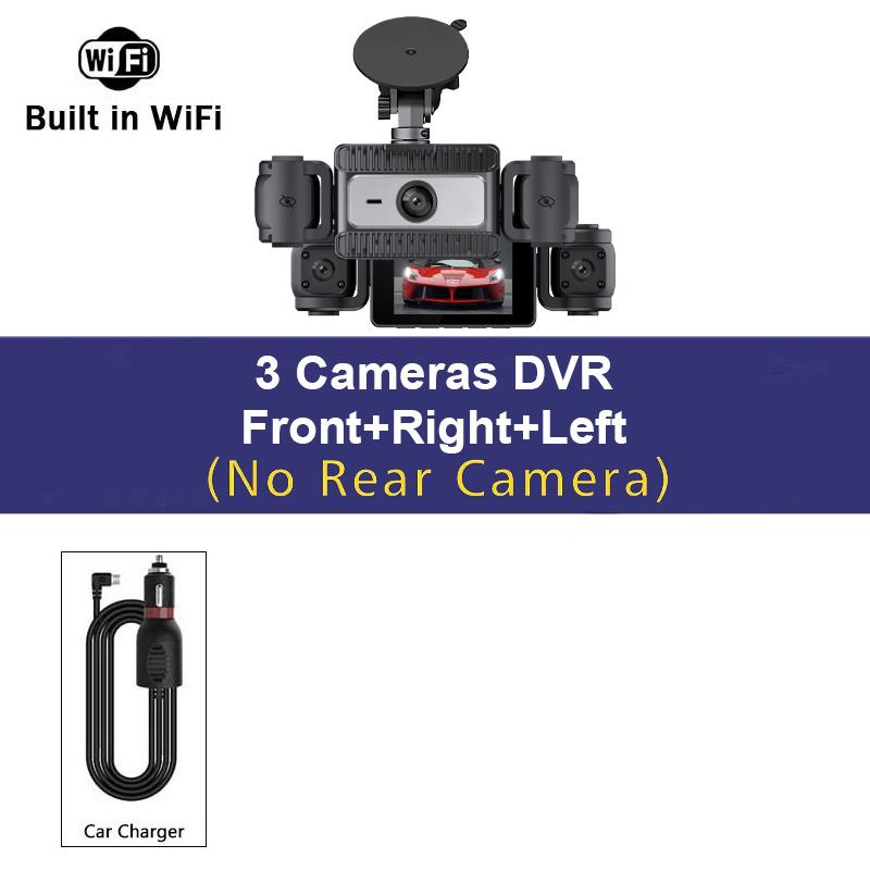 

4 Channel Wifi Car DVR UHD 1080P 4-Lens Inside Vehicle Dash Cam 360° All Sides Car Camera Black Box Video Driving Registrator KL62-3CH DVR