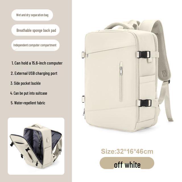 Girls' Extra Large Multifunctional Backpack with Wet/Dry Separation - Nylon, Waterproof, Ideal for Short Trips & School