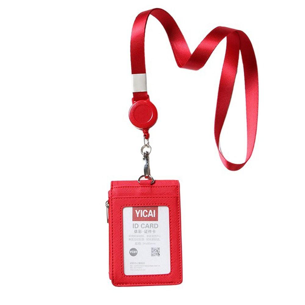 Multi-position Neck Hanging Card Case With Lanyard ID Buse Card Storage  Travel