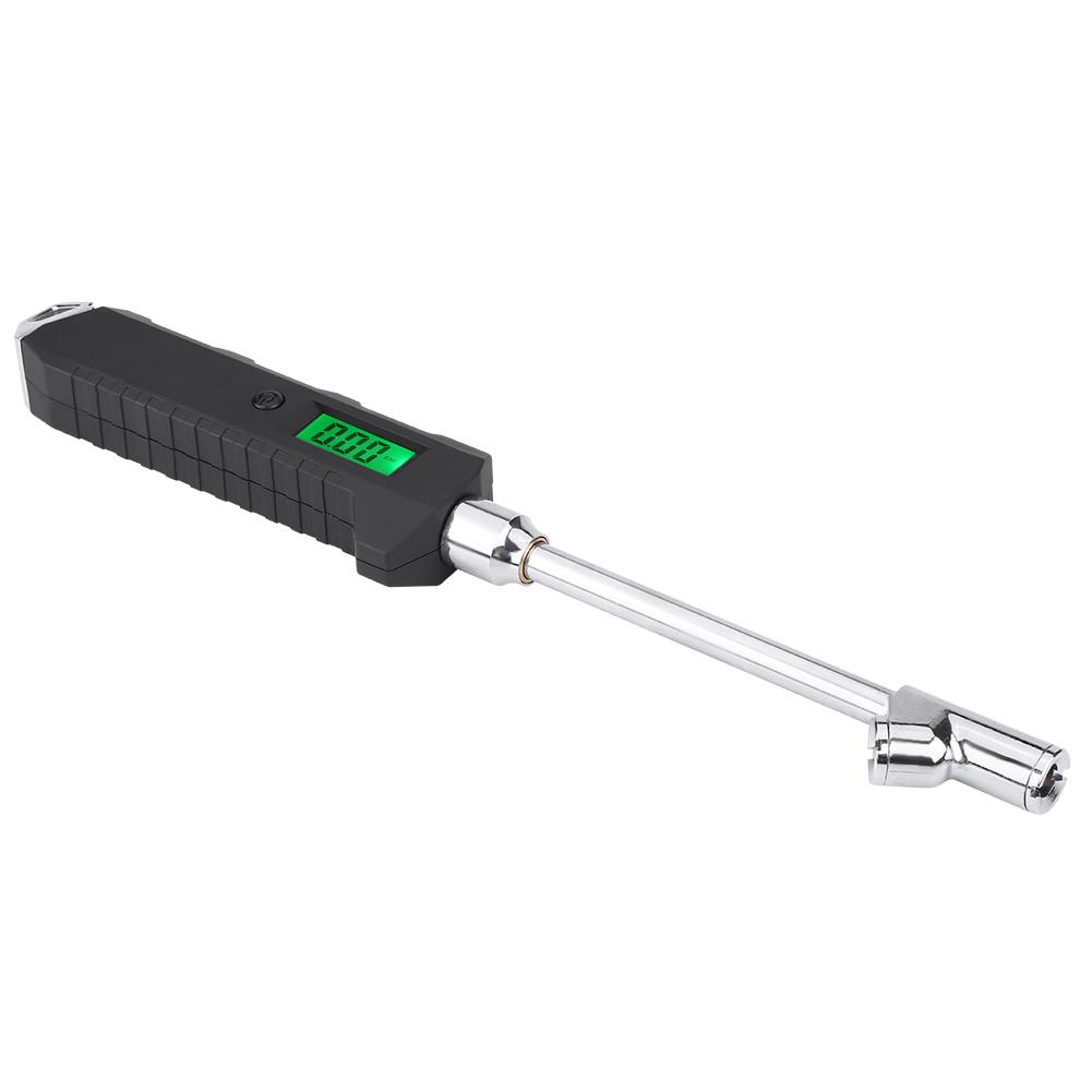 Stainless Steel Dual Head Portable Digital Tire Pressure Gauge 200PSI for Car Truck Motorcycle