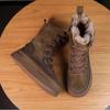Quality Women's Suede Snow Boots Fashion Waterproof Warm Fur Mid-Calf Boots 2026 Winter Women Platform Casual Cottom Shoes Botas