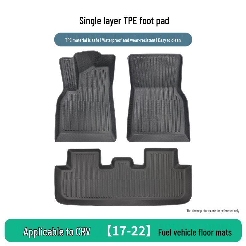 Honda CRV Haoying 17-22 TPE Rubber Floor Mats, 3-Piece Set