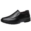 Leather Cowhide Business Casual Leather Shoes Men's Medium and Old Leather Men's Shoes Round Head Dad Shoes Men's