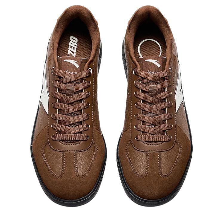 Anta Fashionable Versatile Trendy Minimalist Durable Supportive Low-Top Skate Shoes Men Sneakers Brown White 912548019-3