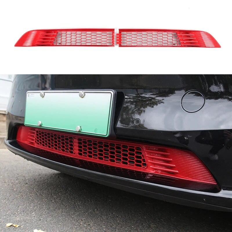 Futhope 2pcs Insect-proof Net For -2023 Tesla Model Y Front Cover Air-conditioning Modification Inlet Cover Protective