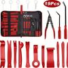 19pcs Car Stereo Installation Tool Set Interior Door Panel Clip Removal Center Console Pry Bar Screwdriver Car Jacking Board, Without Battery