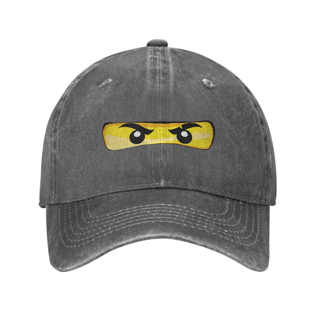 N-Ninjagos Eyes Game Cartoon Baseball Cap Distressed Washed Caps Hat Outdoor Travel Unstructured Soft Snapback Cap