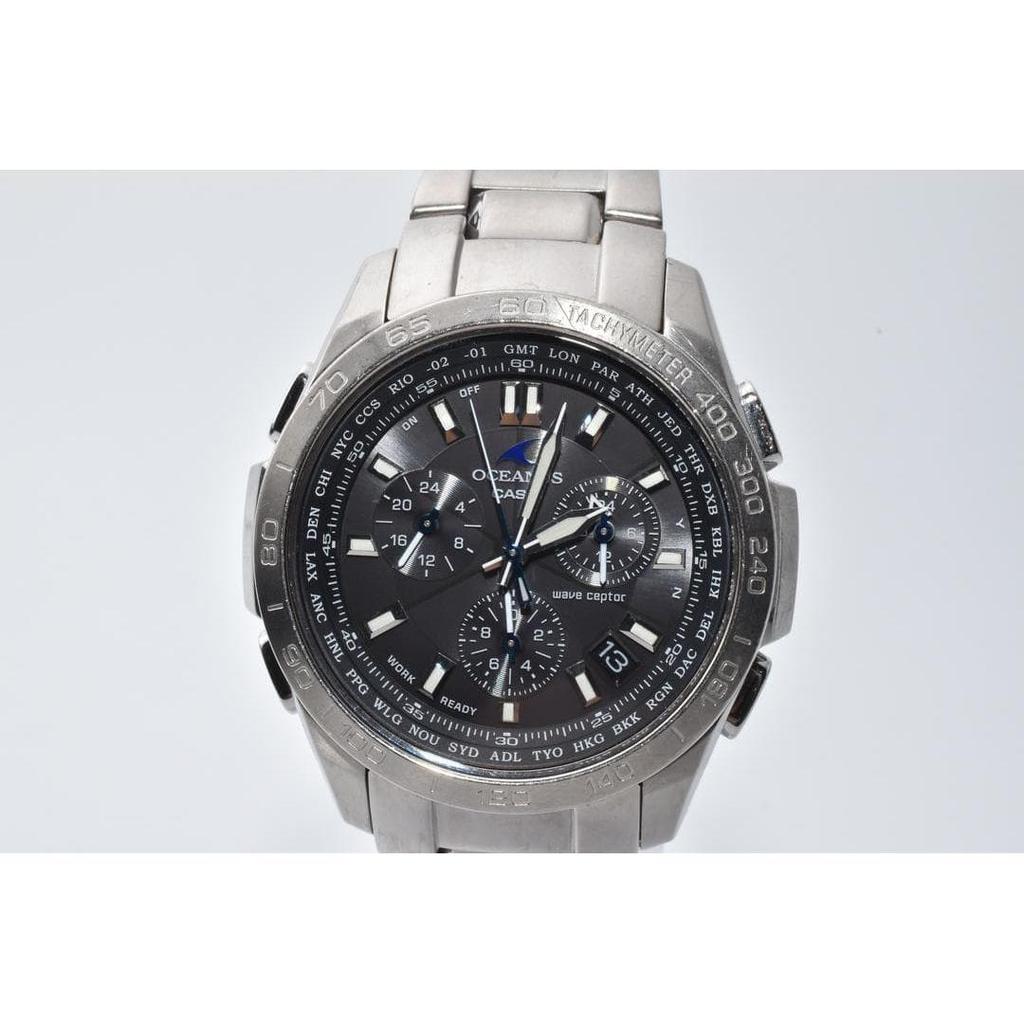 Used CASIO OCEANUS OCW-600 Radio-controlled Solar Men's Watch