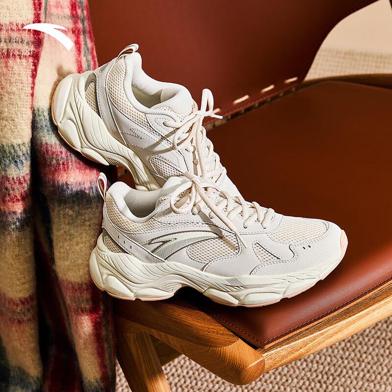 Anta Chenguang Women's Retro Thick-Soled Casual Shoes