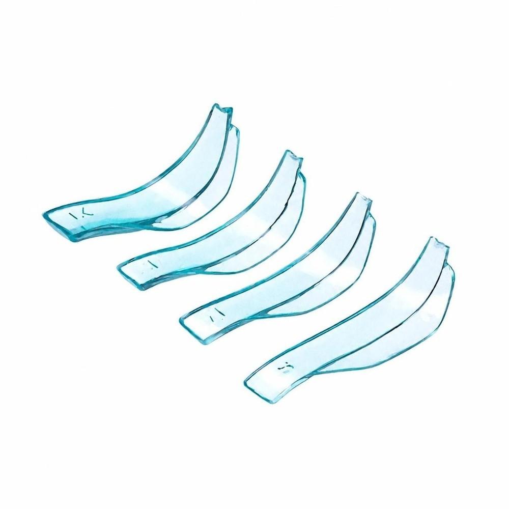 4 Pairs Silicone Eyelash Perm Pads Crescent Shape Eyelash Curling Tools for Lash Lift