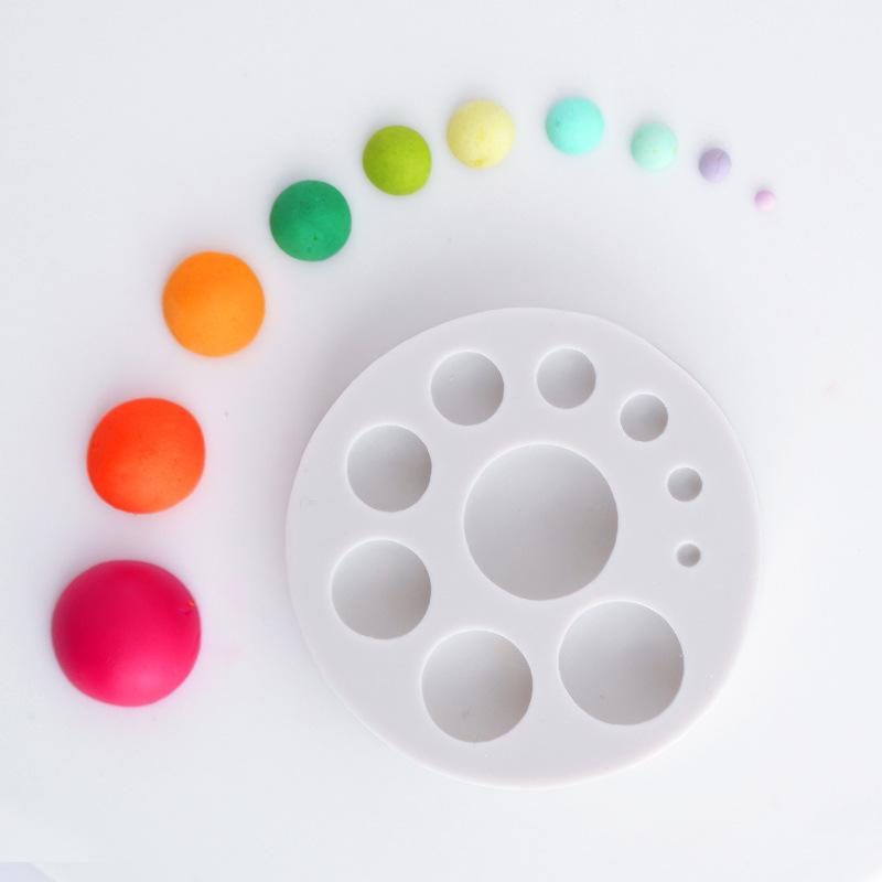 Sugarcraft Fondant Cake Tools Circle Decorating Chocolate Mold Silicone