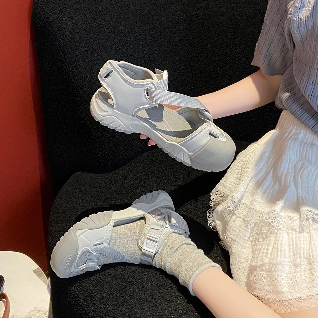 Casual Women's Shoes 2025 New Sports and Leisure Fashion Bag Head Sandals Wear Soft-soled Beach Shoes Casual Sandals Women