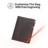 Handmade A5 Crazy Horse Leather Notebook with 6-Ring Binder & Replaceable Pages