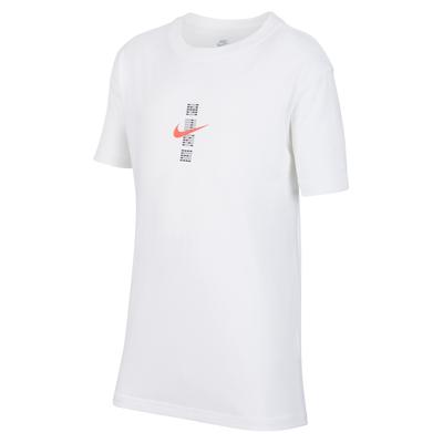 Nike T-shirt Sportiva Maglia Girocollo Manica Corta Larga Top Unisex Bianco IH0829100