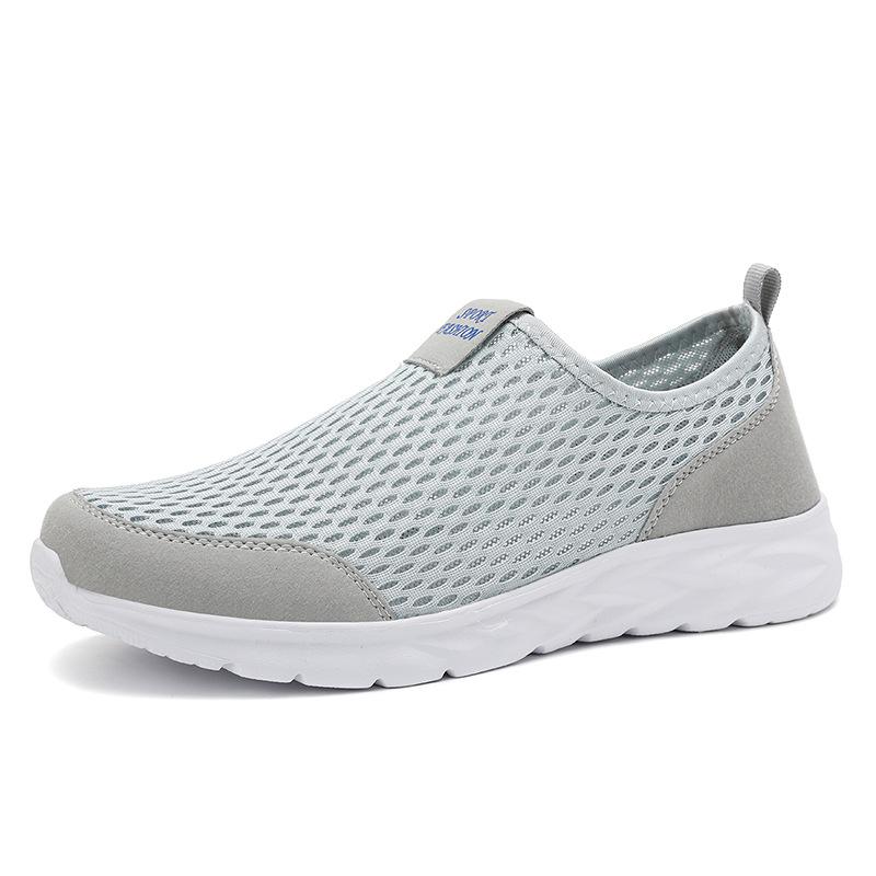 

Men s four seasons low-top fly-woven mesh shoes Couple lightweight sneakers Large size running shoes One pedal 2025 36