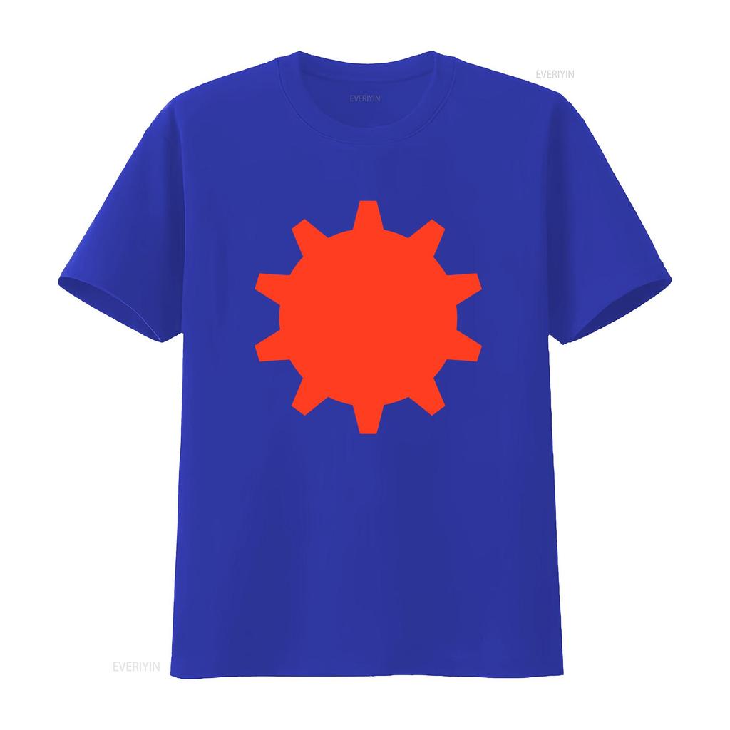 Homestuck Time Aspect Gear Pattern T Shirt For Godteir Cosplay Vintage Washed Stretched Casual Unisex Graphic Homme Breathable