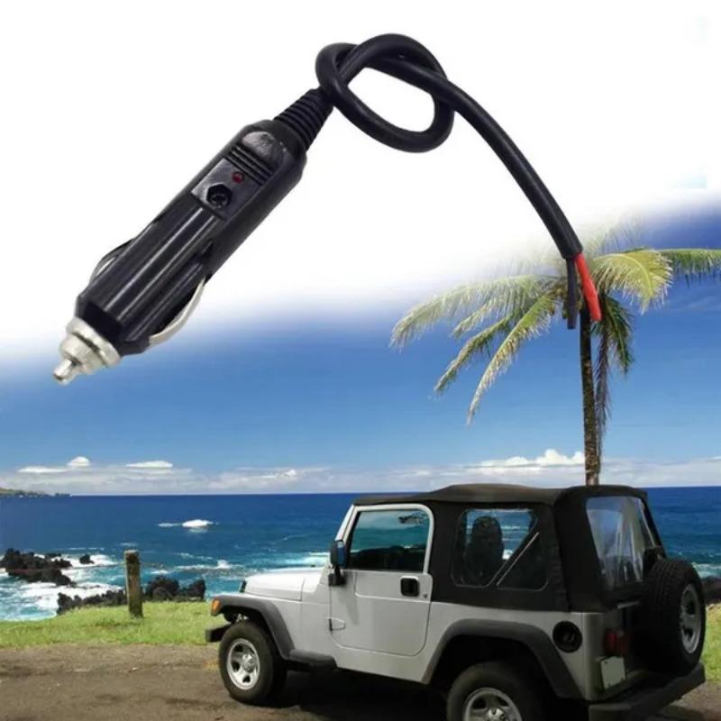 1 Pc 12V 24V Universal Car Cigarette Lighter Socket Plug Connector Adapter