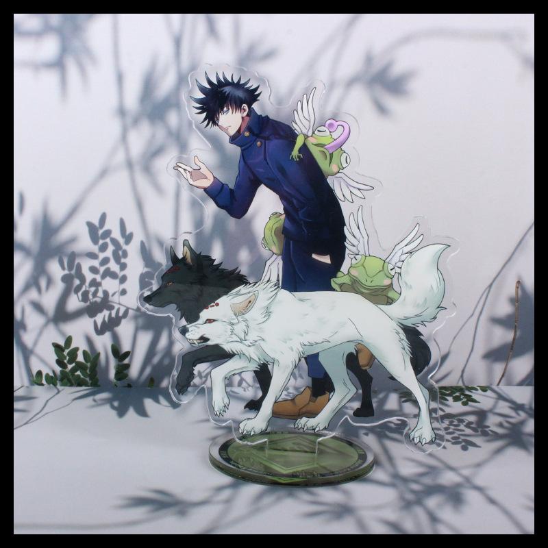 Süße Anime Geto Suguru Fushiguro Megumi Itadori Yuji Satoru Gojo Ryomen Sukuna Inumaki Toge Acryl Ständer Figur Schreibtisch Puppe Spielzeug