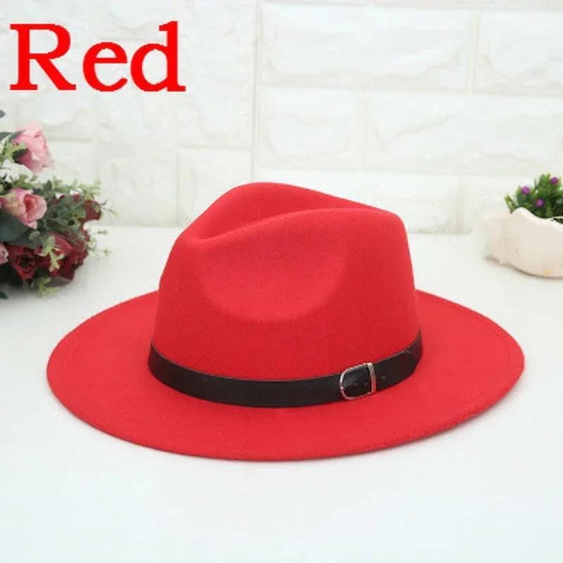 Fashion Western Cowboy Men's Hat English Style Woolen Hat Flat Top Flat Brim Black Top Hat European American Hats Accessories