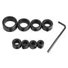Adjustable Drill Bit Positioning Ring and Wrench for Woodworking