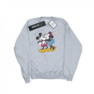 Mens Mickey Mouse Mickey And Minnie Kiss Sweatshirt