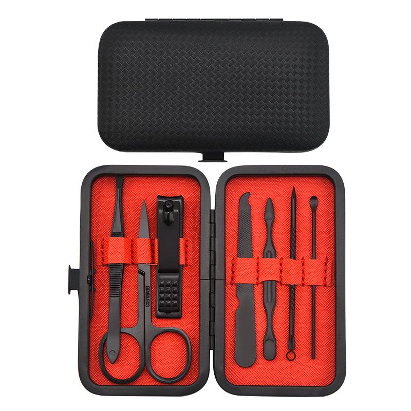 

7-Piece Blue Nail Clipper & Scissor Beauty Set - Customizable Logo