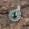 Malachite Pendant, 925 Sterling Silver Pendant Jewelry. Gift For Women Handmade Pendant Gemstone Jewelry