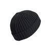 adidas Czapka z prążkowanej dzianiny z naszywką z logo, polar z recyklingu, męskie czapki, czarna, IB2656