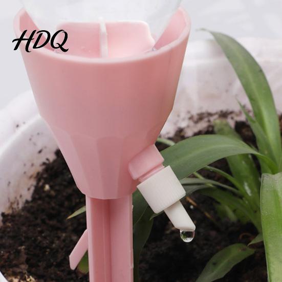 Garden Bed Drip System Flower Waterer Adjustable Self Watering Stakes Hands-Free Easy Install Plant Irrigator Solution for Indoor Outdoor Plants