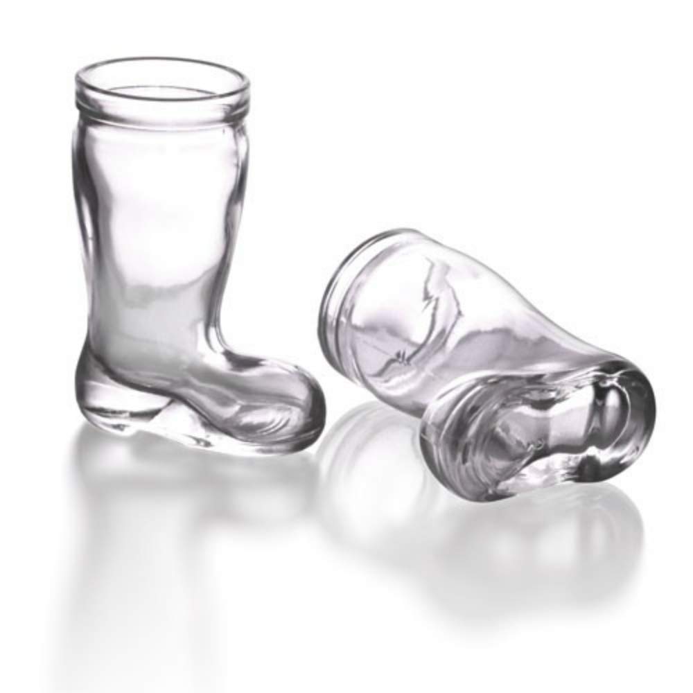 Whiskey Shot Glasses, Funny Cowboy Boots, Heavy Base Entertainment, Beverage Drinking Glasses, Pack of 4, 40ml, 1.3oz