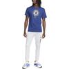 Nike Chelsea Fc Crest Logo Letter Pattern Printed Round Neck Short Sleeve T-Shirt Men T-Shirts Blue DJ1304-495