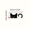Peeking Cat Sticker for Car Window Cartoon Funny Peeking Cat Decals Safe and Harmless Auto Decoration Tool for Laptop Water