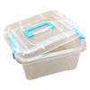 PP Large Transparent Plastic Tote Storage Box with Lid for Toys and Food