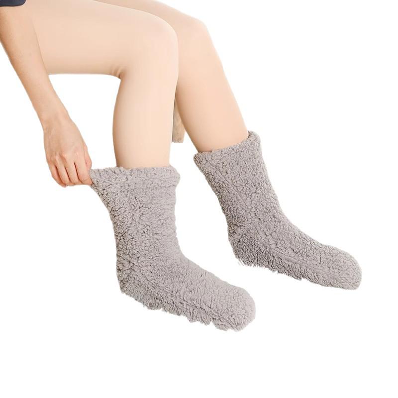 Newcomer Discount: Women's Fleece-Lined Cashmere Wool Over-the-Knee Socks for Autumn/Winter