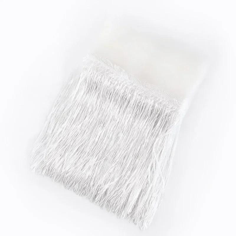 5/10Yards Meetee 20cm Sequins Tassel Fringe Trims Lace Ribbon Wedding Party Dress Fabric DIY Handmade Sewing Clothes Accessories