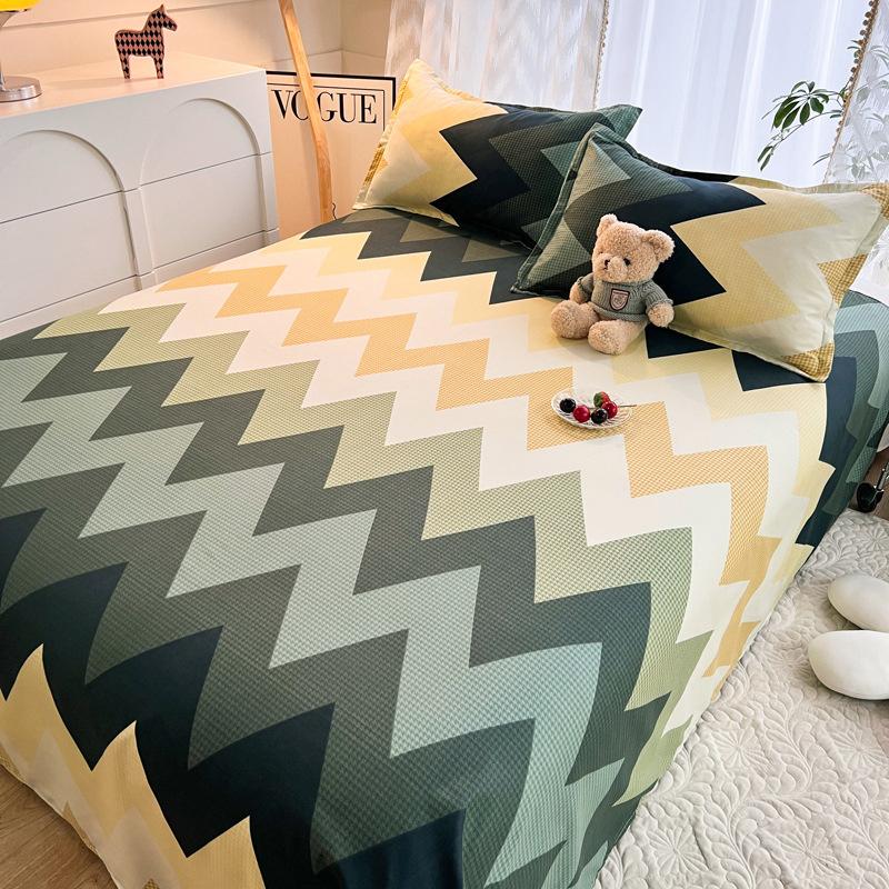 Flat Sheet Floral Style Bedsheet Skin-friendly Bed Linen Simple Student Bed Fitted Sheet Mattress Pad Bedcover