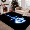 1PC rug Dynamic Qarabag Crest Design Carpet, Chair Rug,Area Rug for Office Bedroom living rooms bedroom, Doormat decor Christmas fan gifts