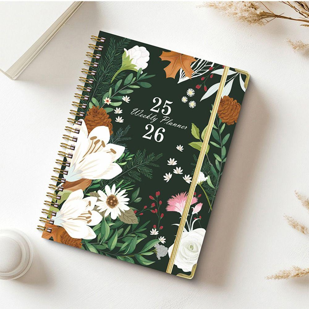 To Do List Schedule Planner Notepad 12 Months Binder Coil Notebook A5 Agenda Book  Business