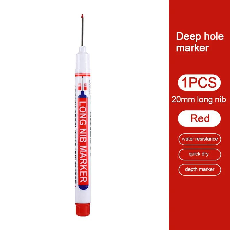 1 Stück Tiefloch-Markierstifte Badezimmer Holzbearbeitung Dekoration 20mm Langer Kopf Markierstifte Stift für Metall Glas Baumwolle Lederwaren Markierung