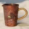Handcrafted Vintage Copper Coffee Mug,200 Ml Unique Art Texture Breakfast Cup,Friends and Colleagues' Gifts Tea Cup Tableware