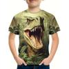 Jungen Kinder Kleidung 3D Druck Cartoon Dinosaurier Grafik T-Shirts Mode Sommer Streetwear Rundhals Kurzarm T-Shirts für Jungen