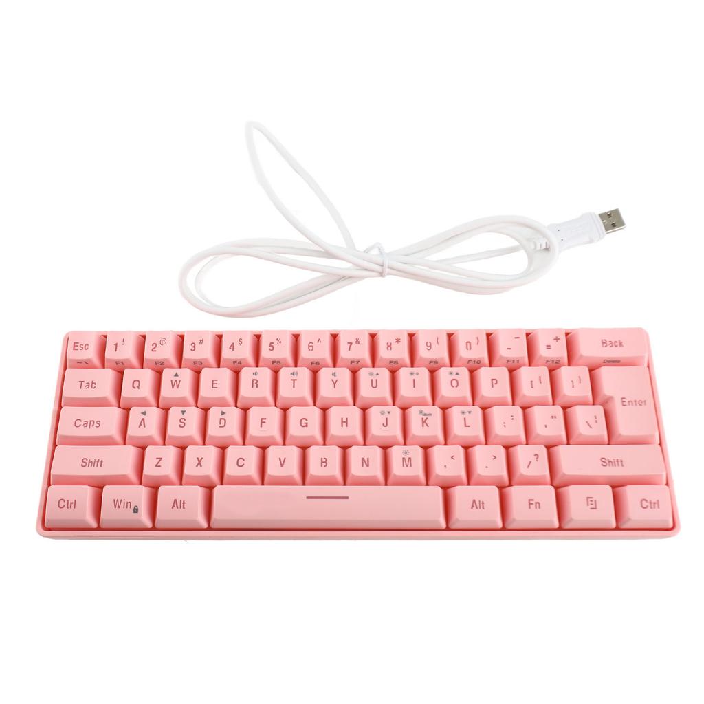 V700 RGB Backlit Keyboard Gaming USB 61 Keys Wired Mechanical