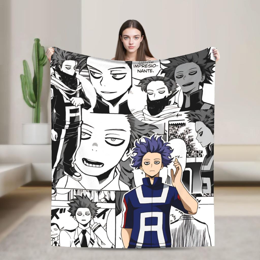 My Hero Academia Super Soft Blankets  Airplane Travel Plush Throw Blanket Aesthetic Couch Bed Flannel Bedspread Sofa Bed Cover