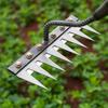 Multi-Functional Weeding Manganese Steel 5/6//7/8 Tooth Rake Farmland Loosen Soil Hoe Grass Weed Removal Agricultural Tool