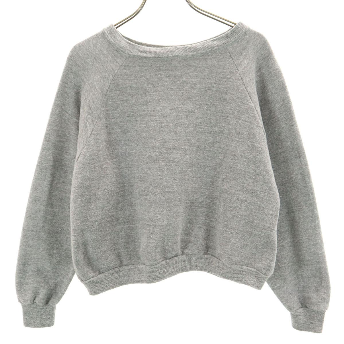 

ВИНТАЖНЫЙ 70-х годов Сделано в США реглан свитшот XL серый Vince Флисовая подкладка Женский Б/У