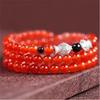 Red Agate Zodiac Guardian Deity108Buddhist Bead Bracelet for Men and Women, Personal Zodiac Buddha Prayer Bead Bracelet