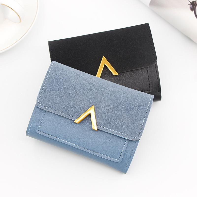 Korean Style Women's Tri-fold Wallet: Short, Multi-Card Slot Mini Card Holder